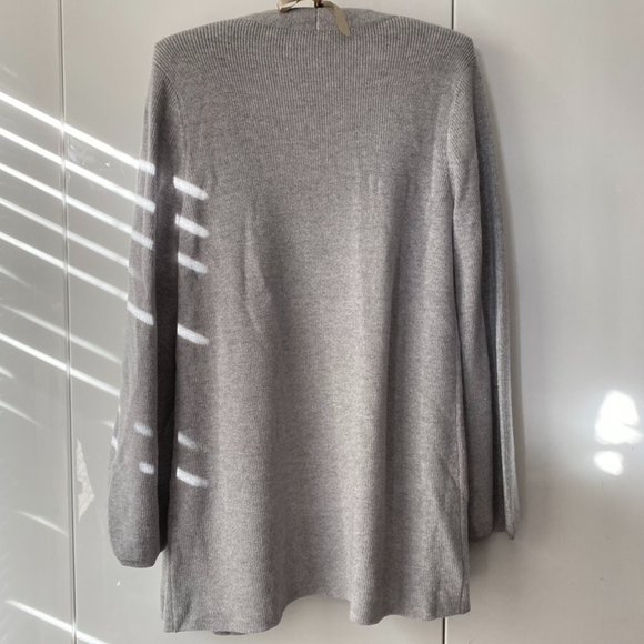 ✨NWOT Eileen Fisher Metallic Wool Open Cardigan S - Picture 15 of 15